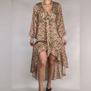 NWT BuddyLove Liza High-Low Tie Front Dress in Orchard